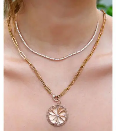 diamond tennis necklace