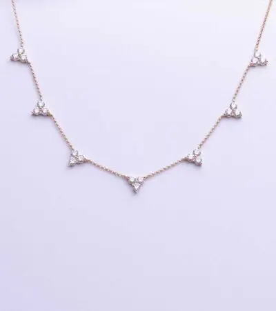 Triple Diamond Necklace