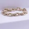 Thick Gold Chain Link Bracelet