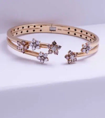 Diamond Flower Bracelet