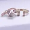 NAIL DIAMOND HEAD RING DUO