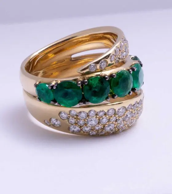 Emerald & Diamond Ring