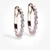 Diamond Teardrop Hoops