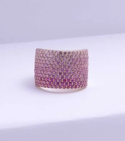 Ombre Pink Sapphire Ring