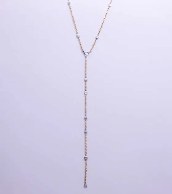 Diamond & Chain Lariat